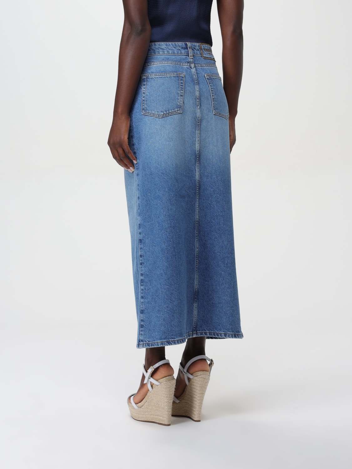 TWINSET SKIRT: Skirt woman Twinset, Denim - Img 2