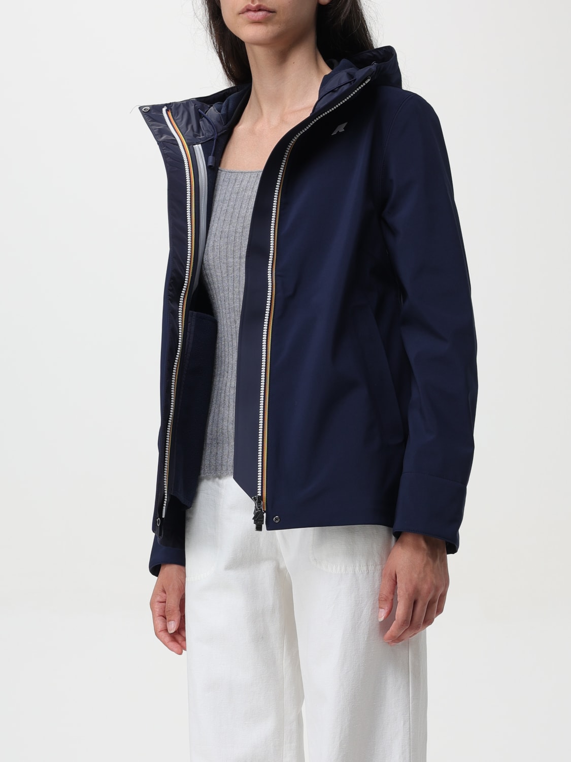 K-WAY VESTE: Blazer femme K-way, Bleu 1 - Img 3