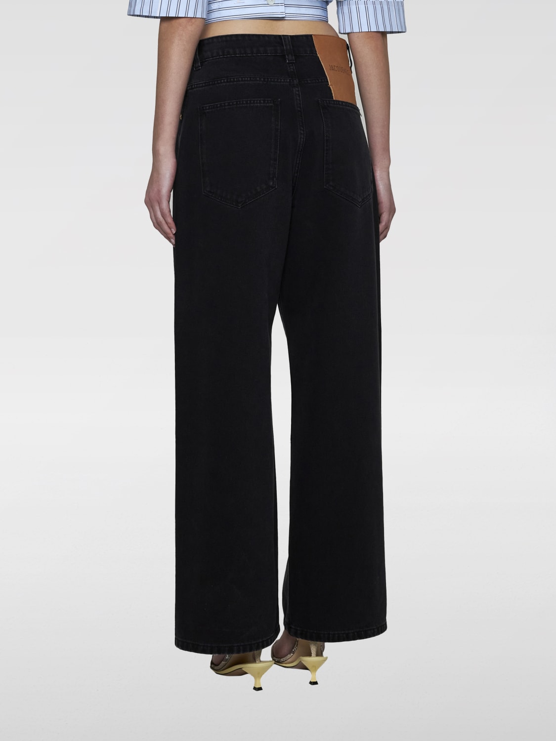 JACQUEMUS JEANS: Jeans woman Jacquemus, Black - Img 3