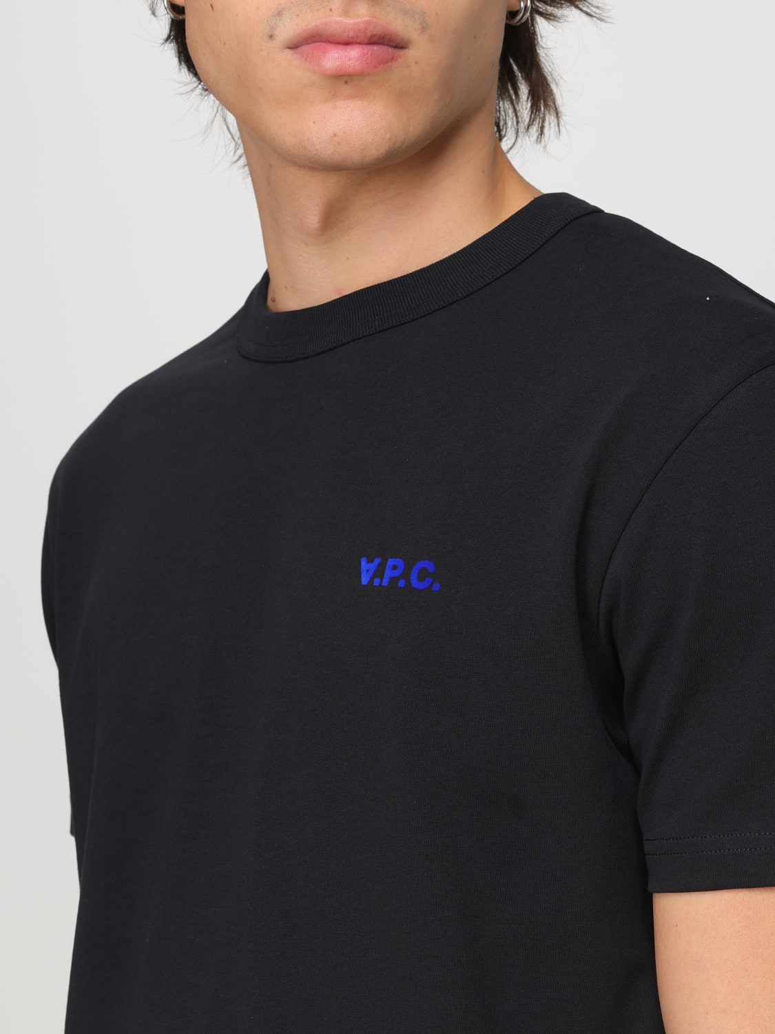 A.P.C. T-SHIRT: T-shirt men A.P.C., Blue - Img 3