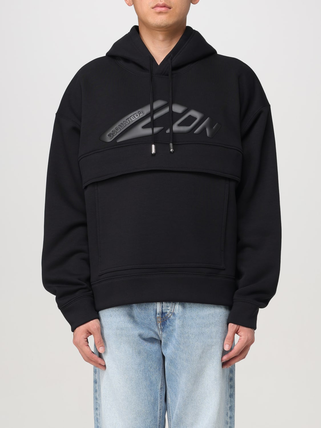 DSQUARED2 SWEATSHIRT: Pullover herren Dsquared2, Schwarz - Img 1