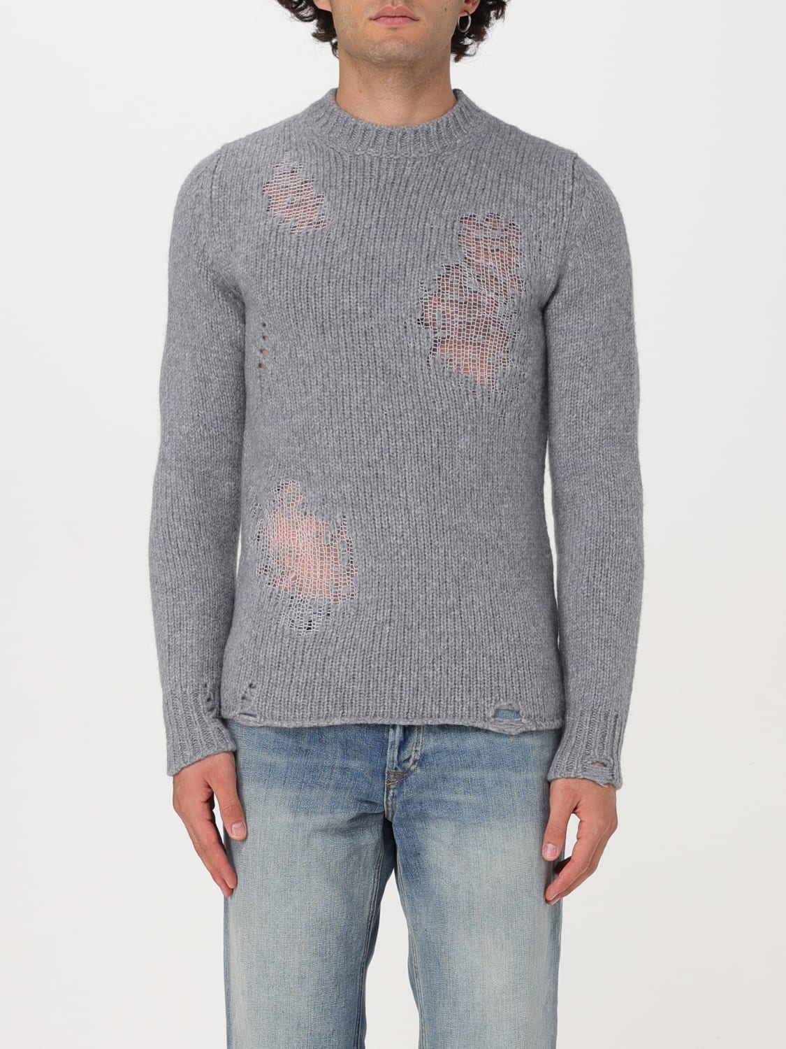 DIESEL SWEATER: Sweater men Diesel, Grey - Img 1