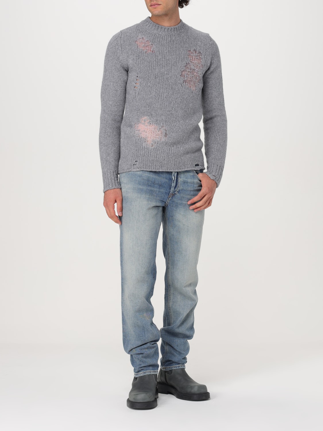 DIESEL SWEATER: Sweater men Diesel, Grey - Img 2