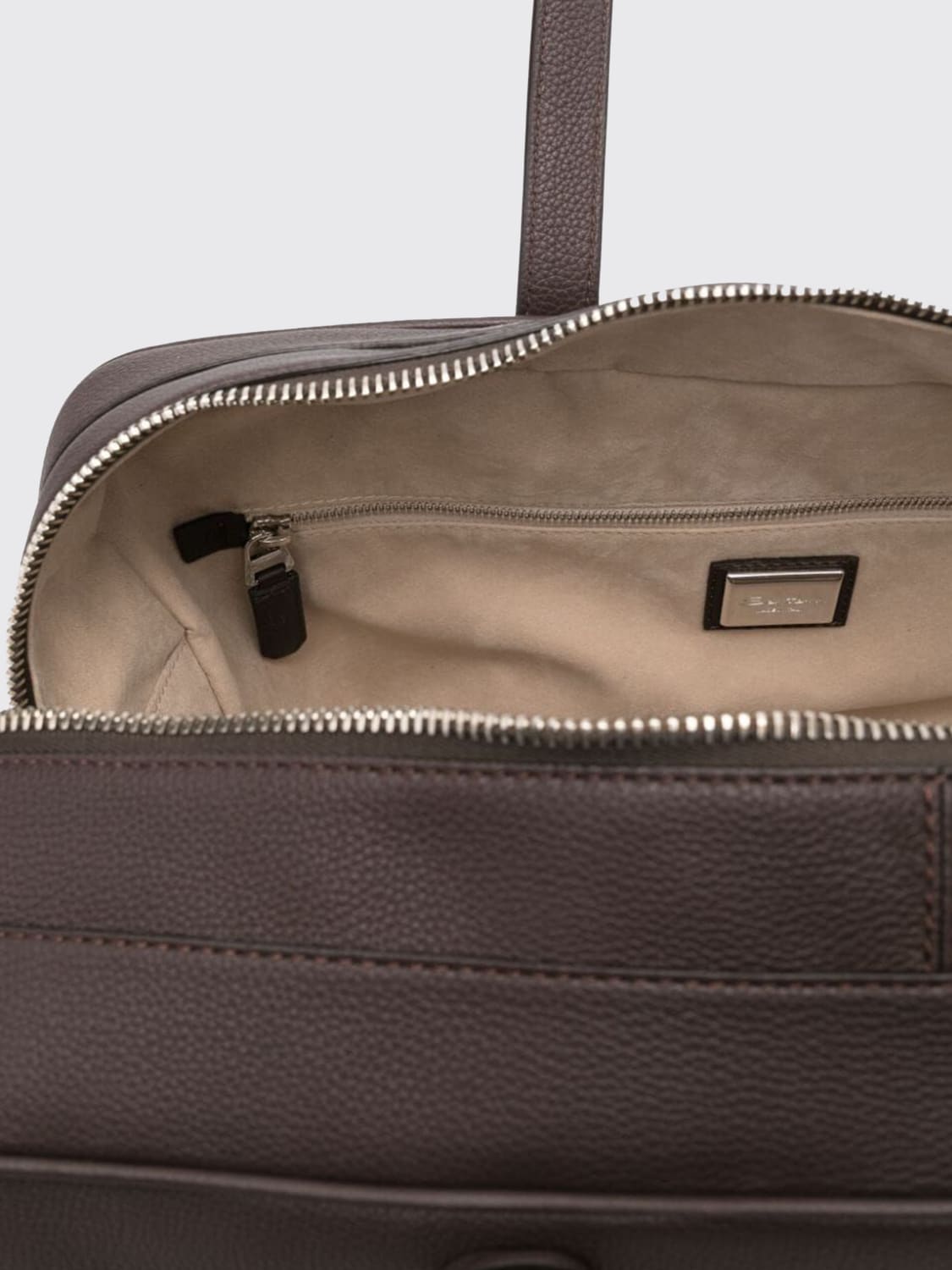 SANTONI TRAVEL BAG: Bags men Santoni, Brown - Img 4