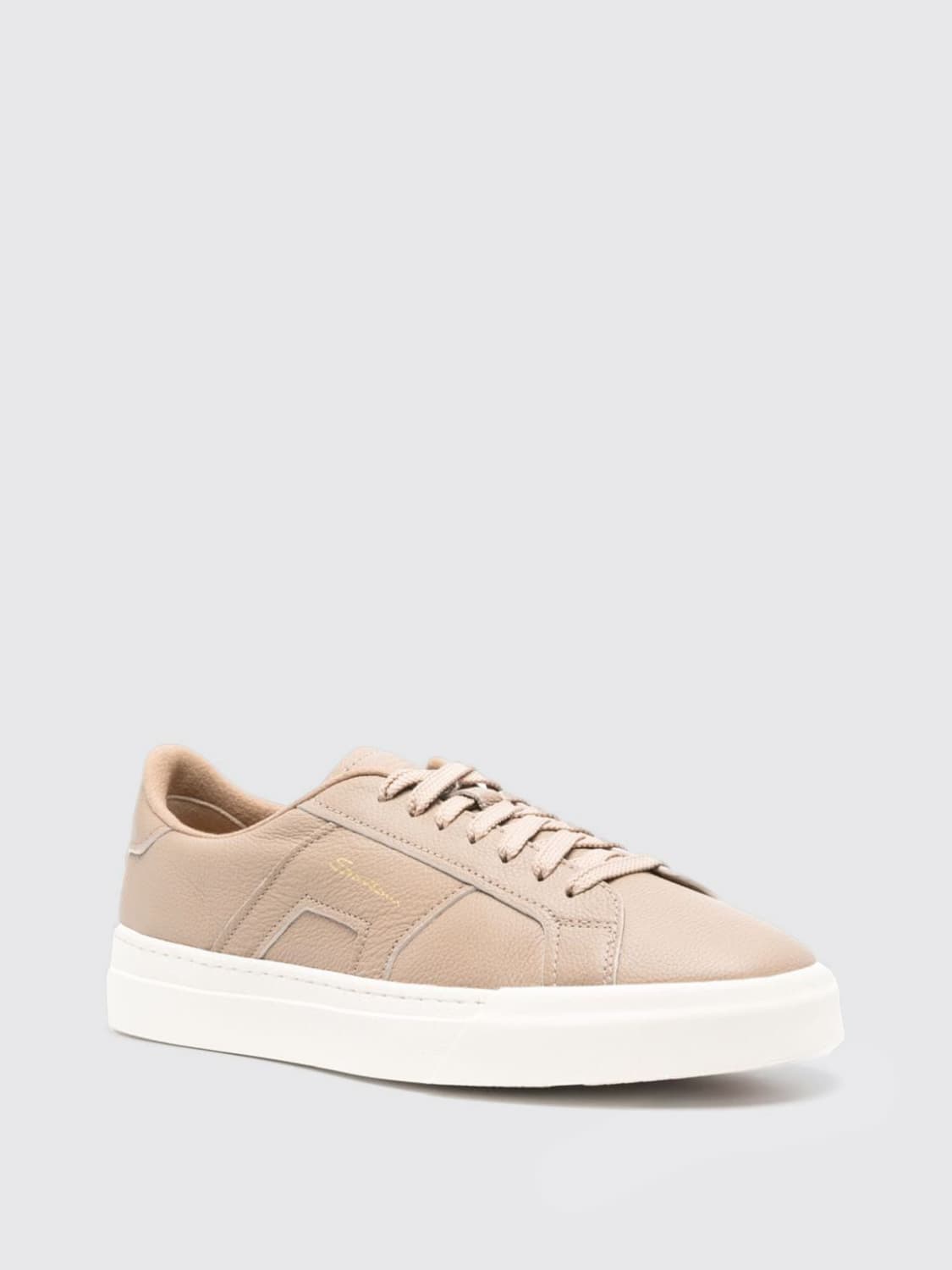 SANTONI SNEAKERS: Shoes men Santoni, Beige - Img 2