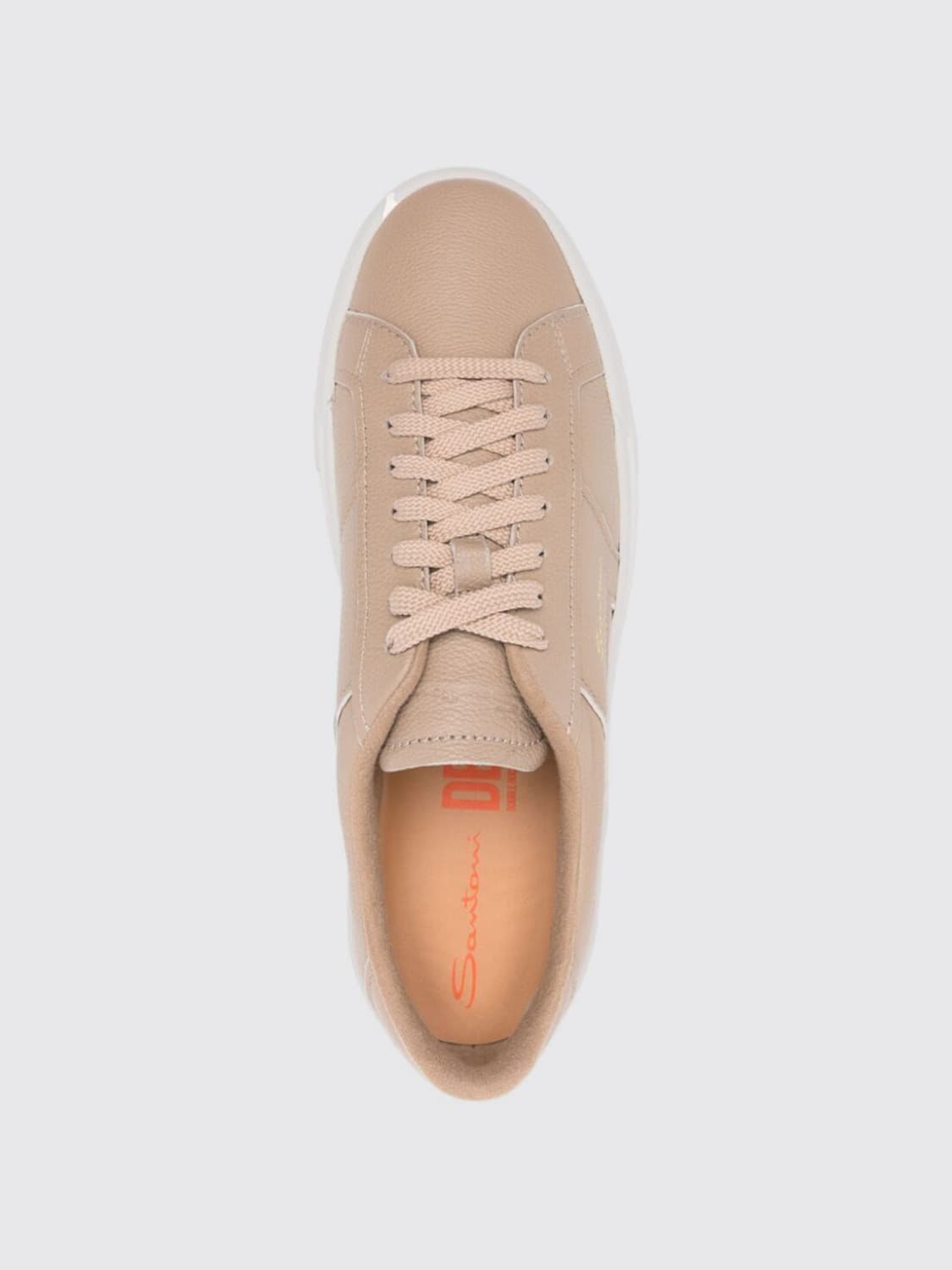 SANTONI SNEAKERS: Shoes men Santoni, Beige - Img 4