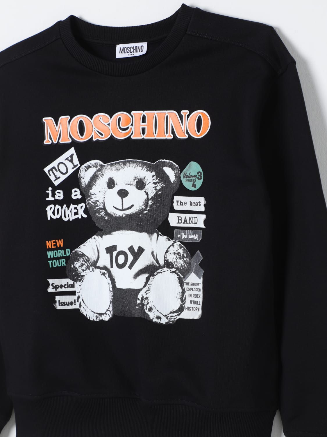 MOSCHINO SWEATER: Sweater kids Moschino, Black - Img 3