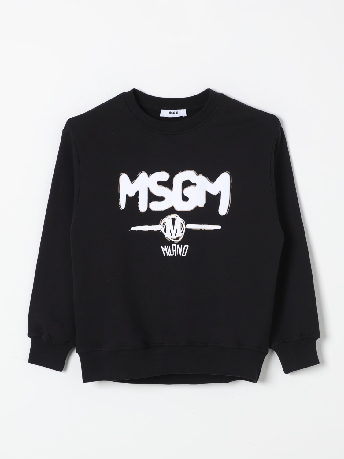 MSGM KIDS SWEATER: Sweater kids MSGM Kids, Black - Img 1