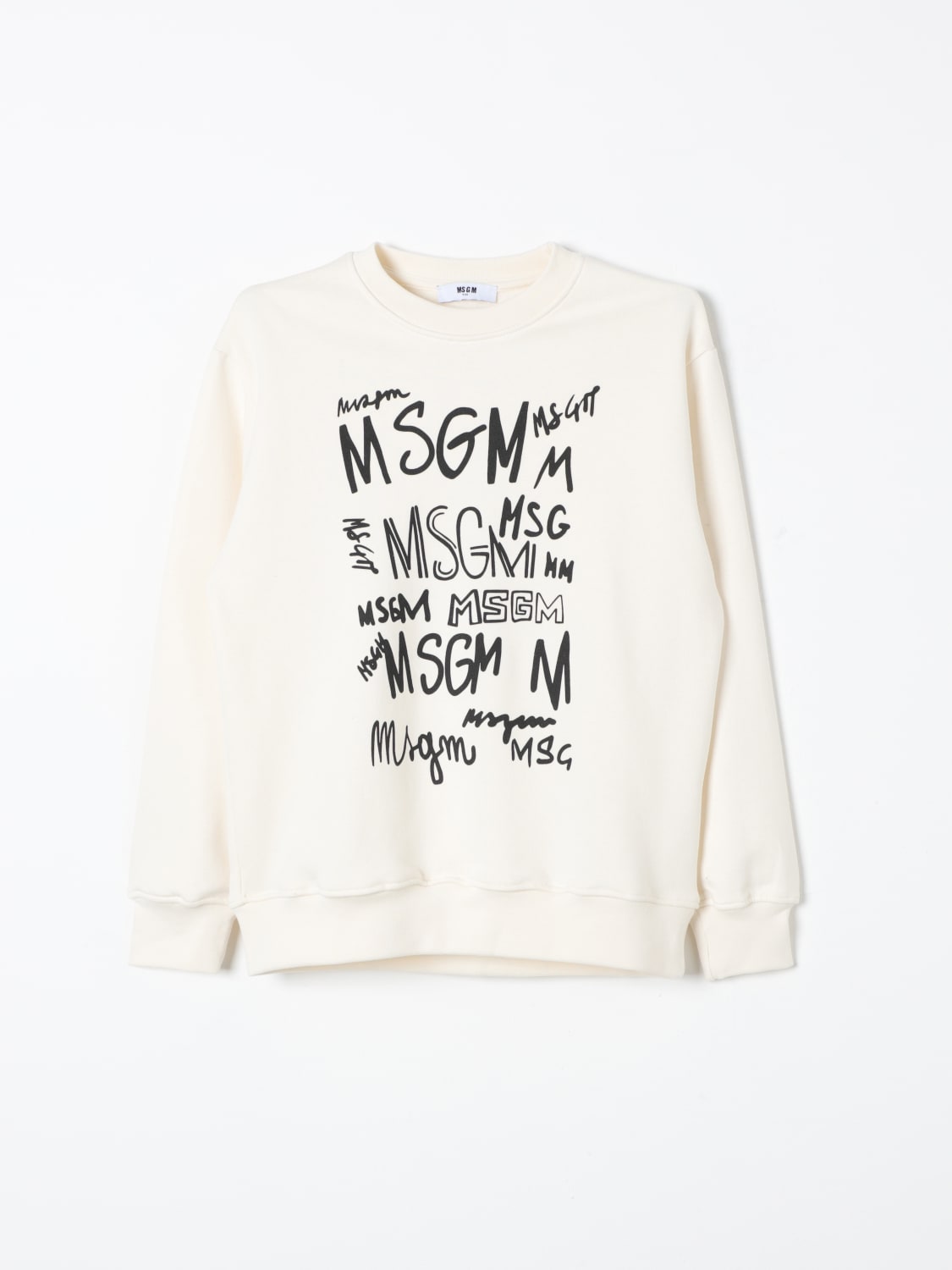 MSGM KIDS SWEATER: Sweater kids MSGM Kids, Cream - Img 1