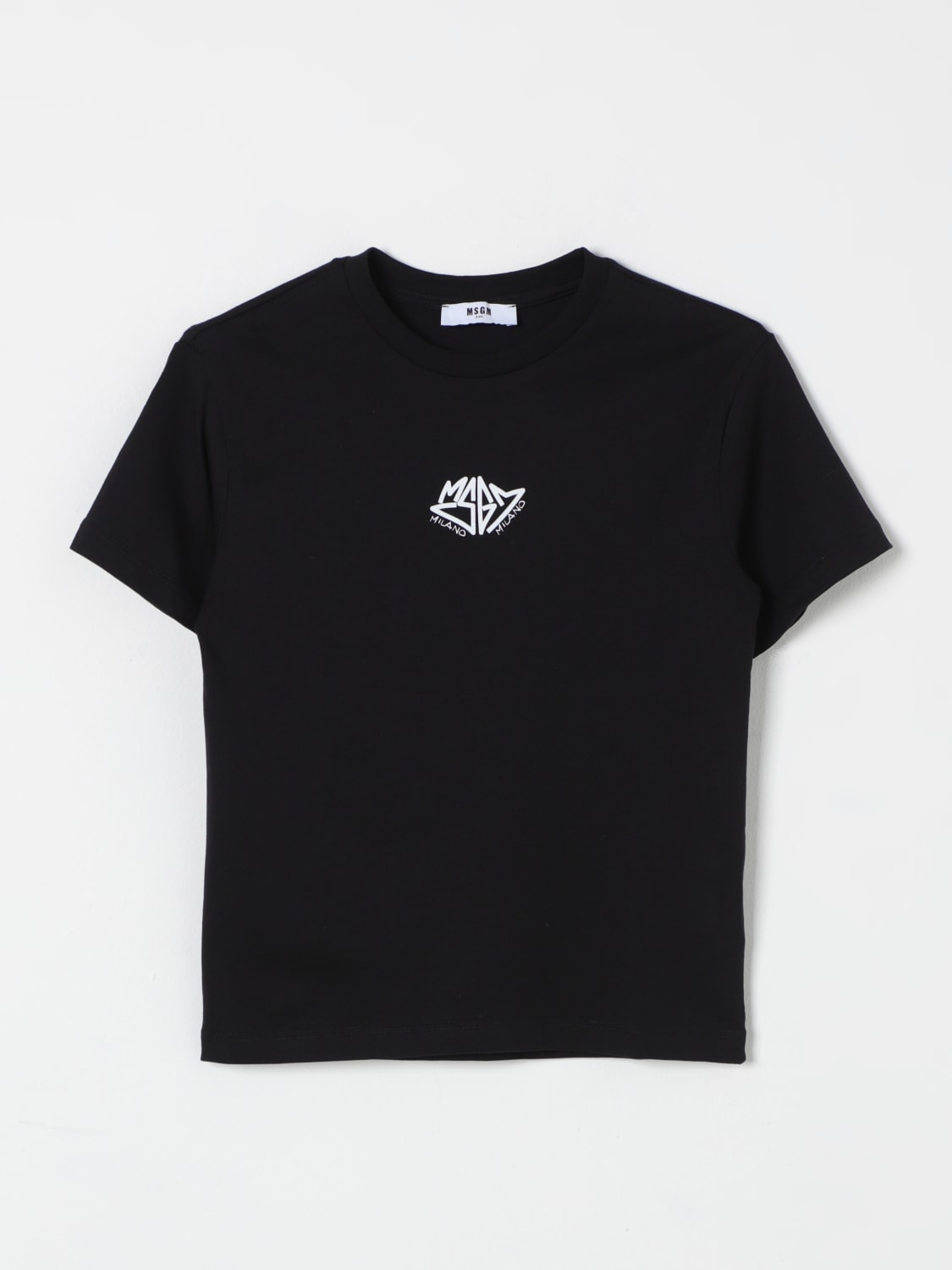 MSGM KIDS T-SHIRT: T-shirt kids MSGM Kids, Black - Img 1