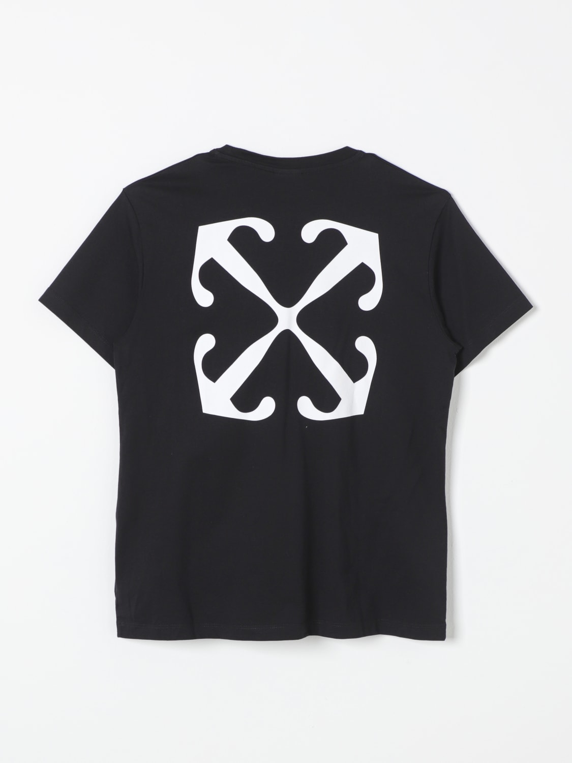 OFF WHITE KIDS T shirt kids Black Off White Kids t shirt OBAA002C99JER0041001 online at GIGLIO.COM