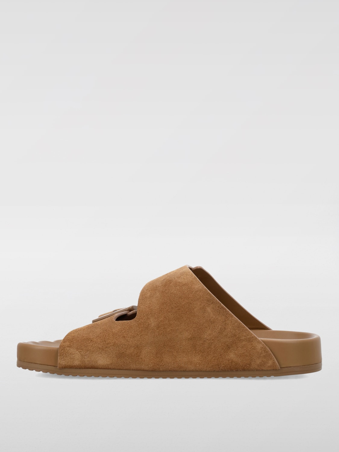 BALENCIAGA FLAT SANDALS: Flat shoes woman Balenciaga, Brown - Img 3