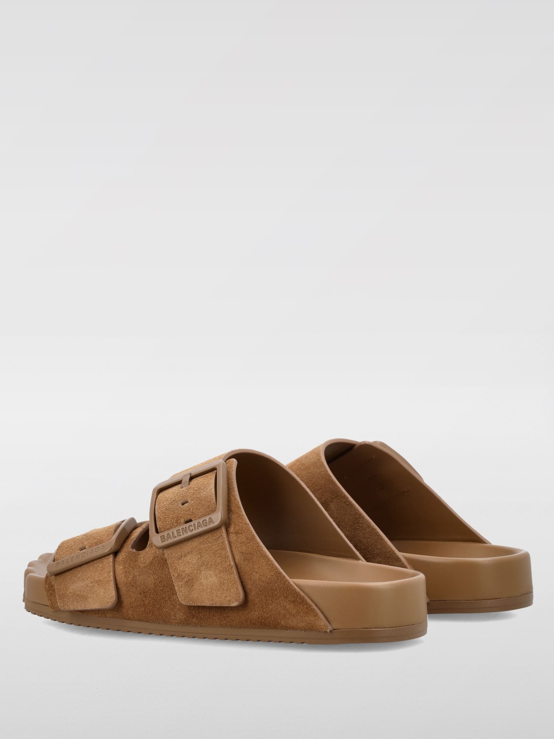 BALENCIAGA FLAT SANDALS: Flat shoes woman Balenciaga, Brown - Img 4