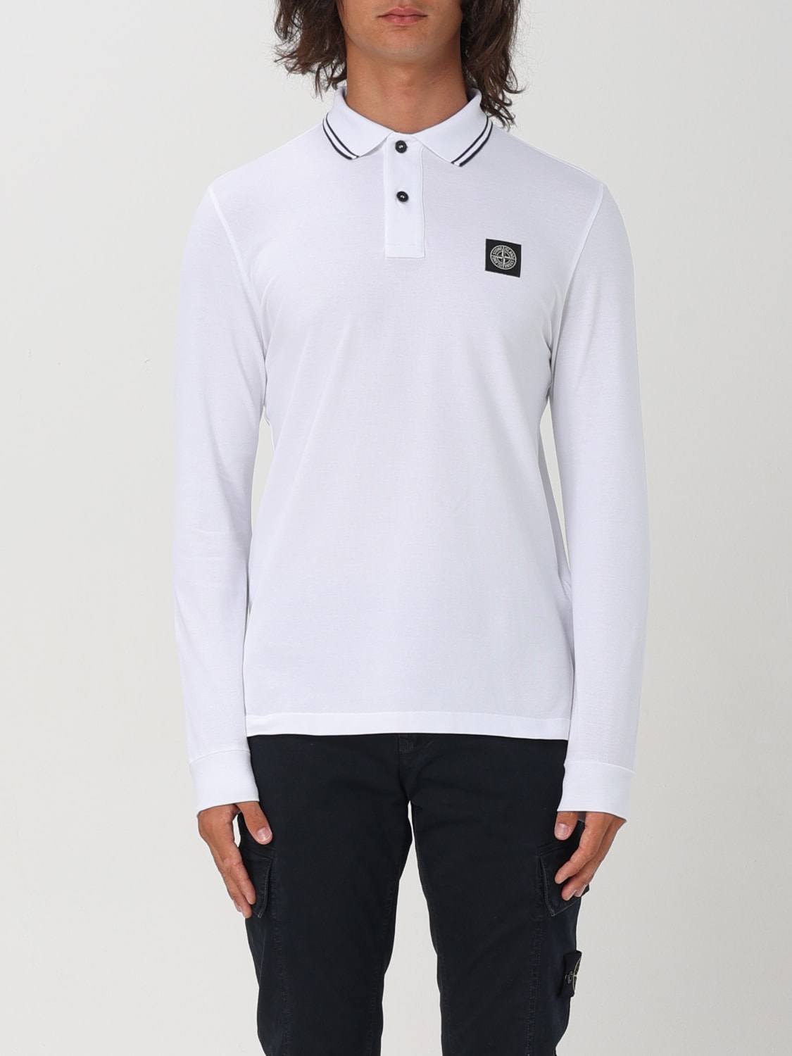 Giglio Polo Stone Island in cotone