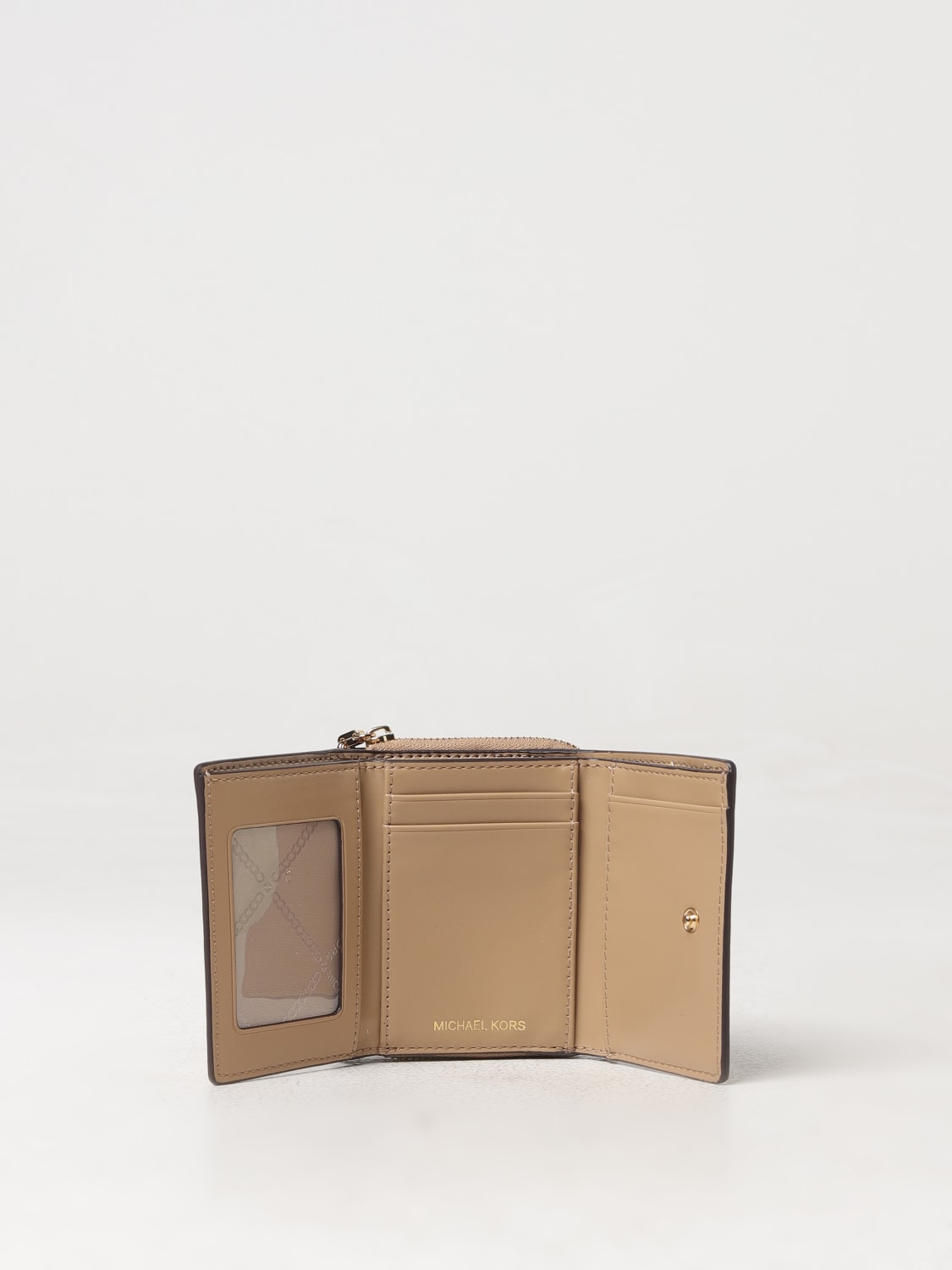 MICHAEL MICHAEL KORS Portafoglio Michael Kors in pelle a grana Marrone Portafoglio Michael Michael Kors 32S4G8ED8L online su GIGLIO.COM
