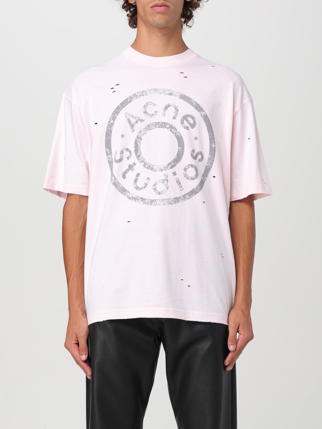 ACNE STUDIOS T-SHIRT: T-shirt men Acne Studios, Pink - Img 1