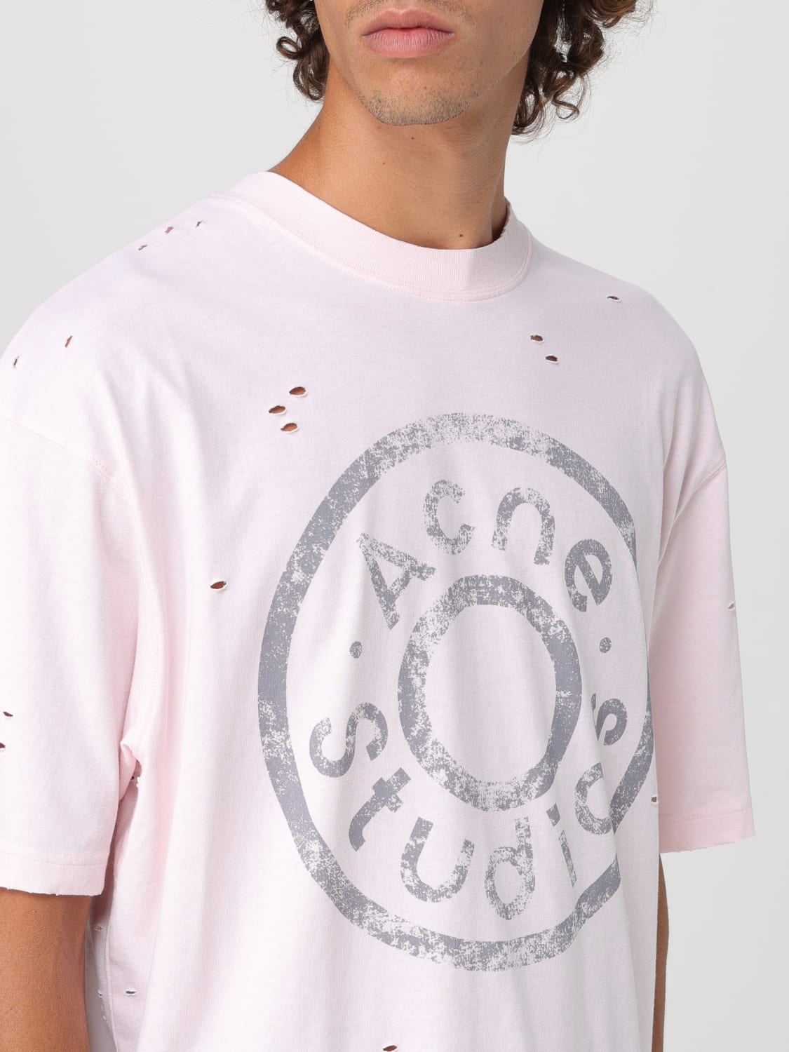 ACNE STUDIOS T-SHIRT: T-shirt men Acne Studios, Pink - Img 5