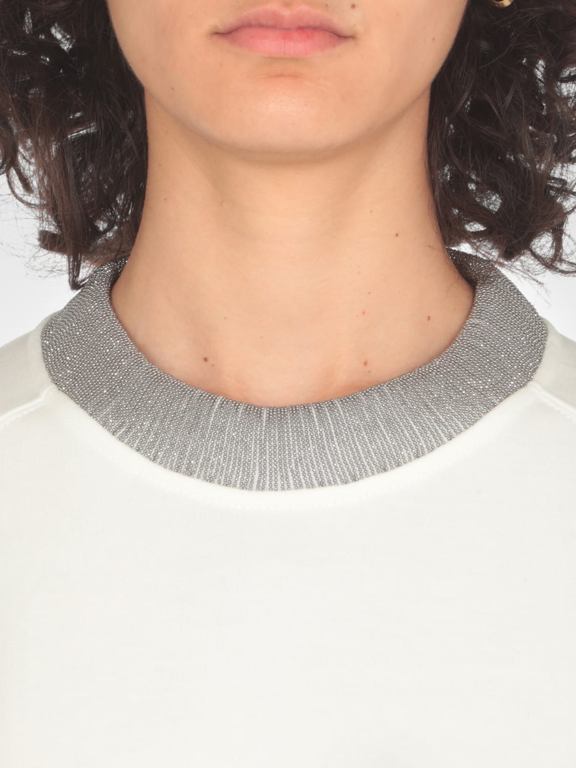 BRUNELLO CUCINELLI SWEATSHIRT: Sweatshirt woman Brunello Cucinelli, White - Img 4