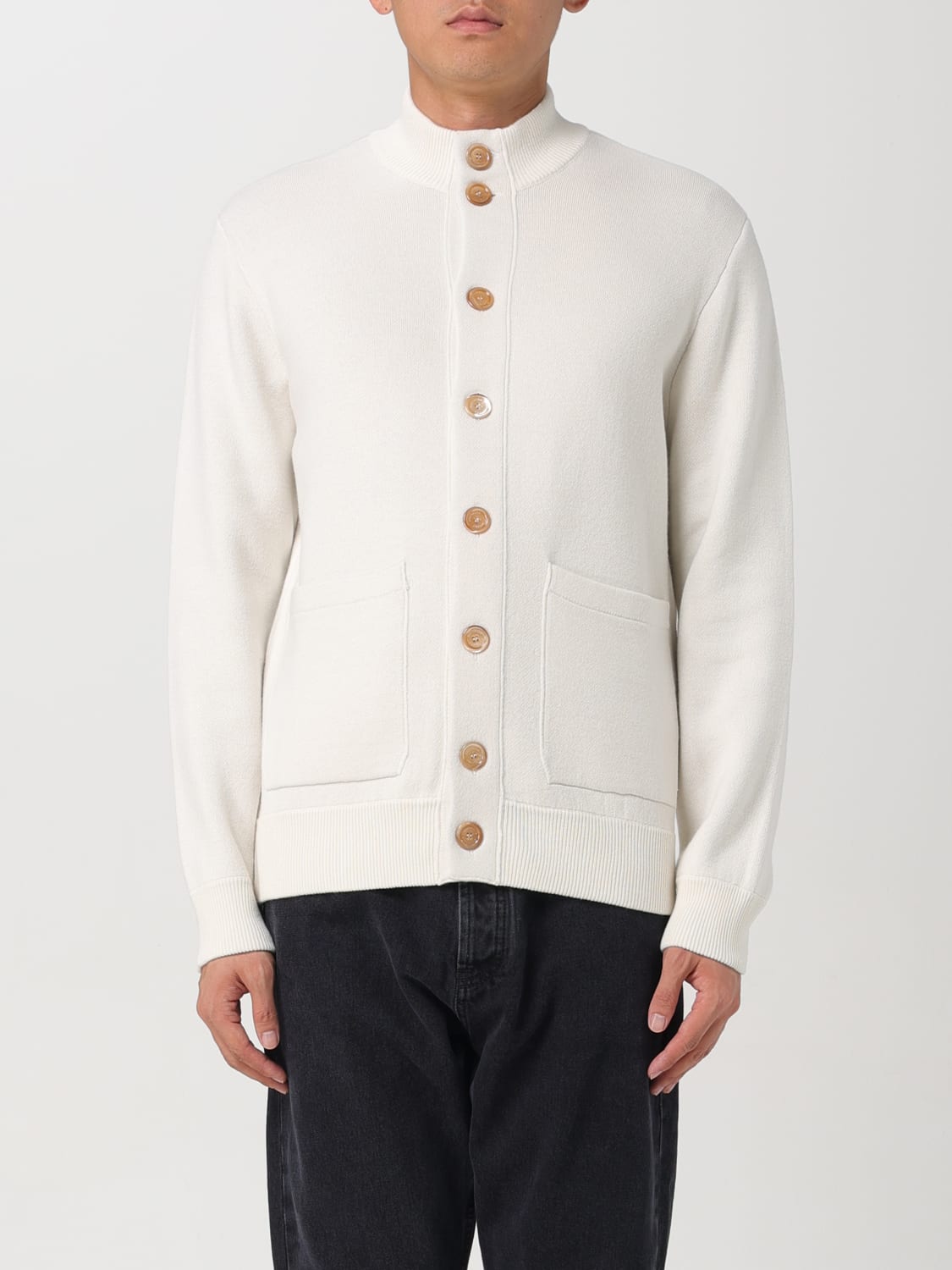 BRUNELLO CUCINELLI CARDIGAN: Cardigan men Brunello Cucinelli, White - Img 1