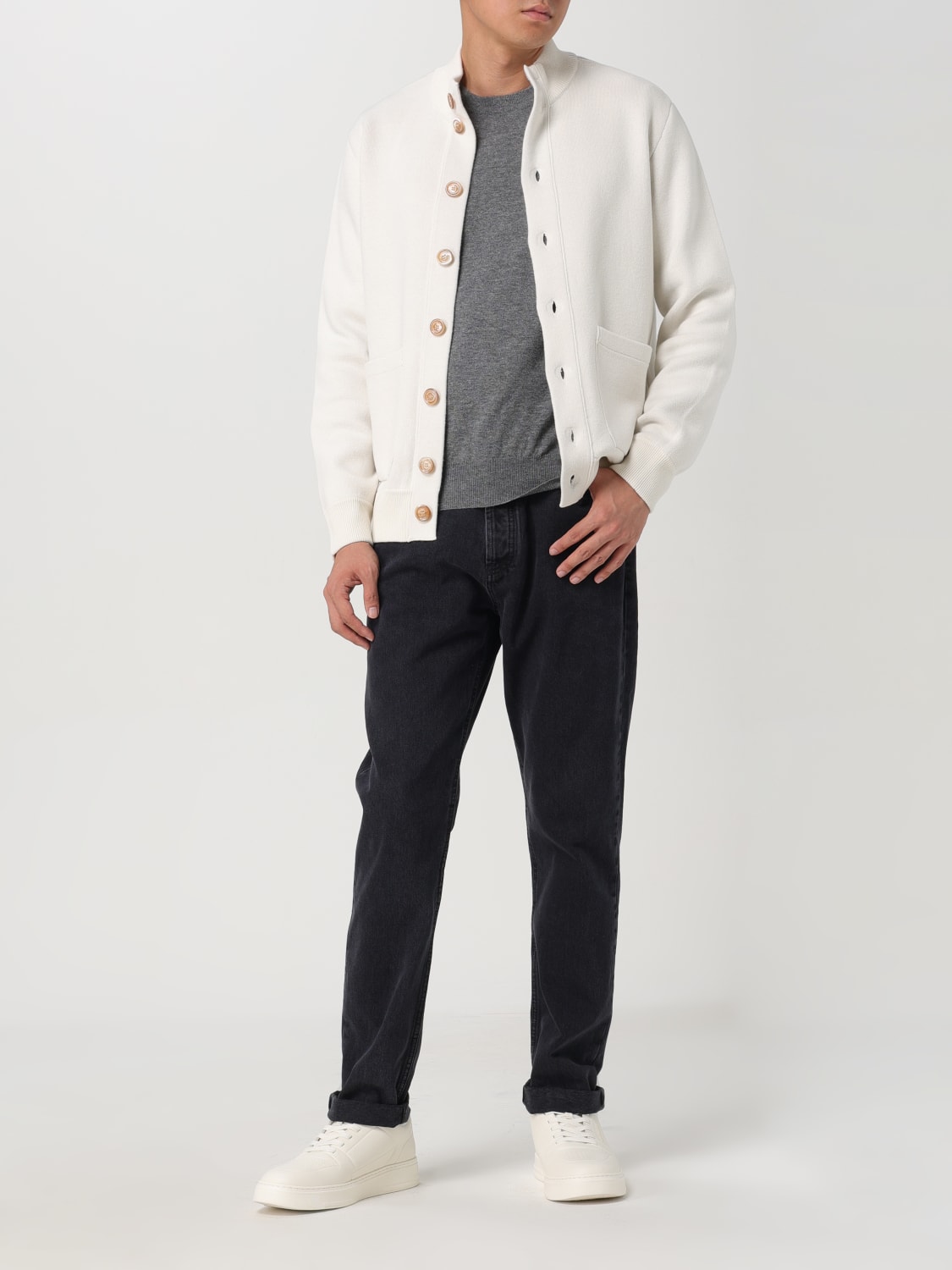 BRUNELLO CUCINELLI CARDIGAN: Cardigan men Brunello Cucinelli, White - Img 2