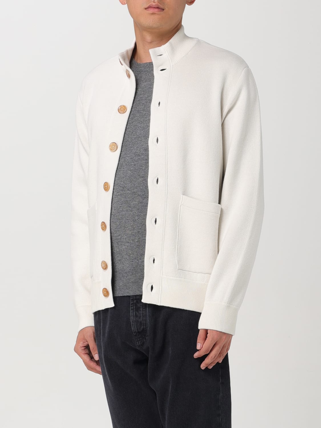 BRUNELLO CUCINELLI CARDIGAN: Cardigan men Brunello Cucinelli, White - Img 4