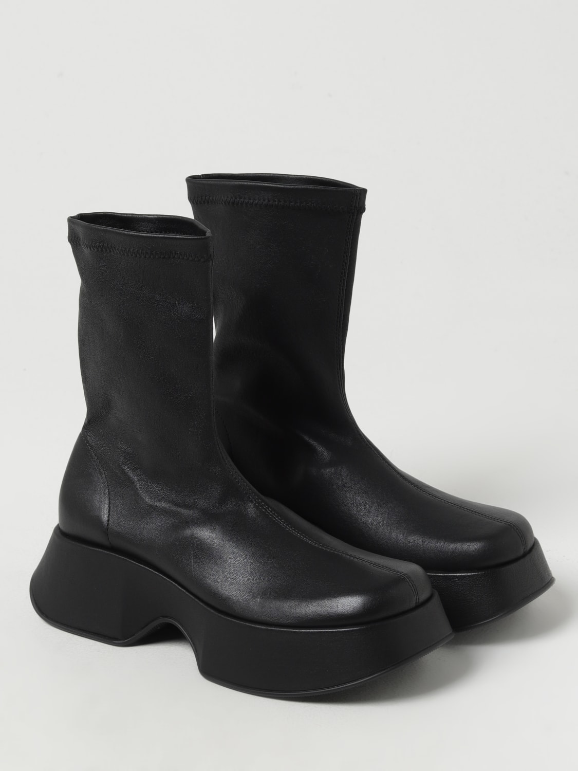 VIC MATIÉ FLAT ANKLE BOOTS: Flat ankle boots woman Vic MatiÉ, Black - Img 2