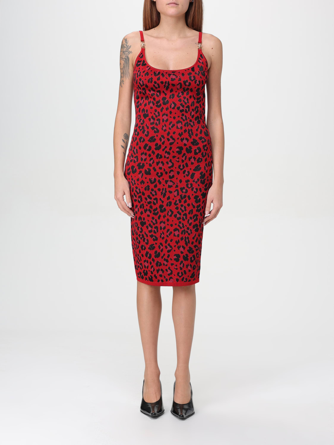 VERSACE DRESS: Dress woman Versace, Red - Img 1