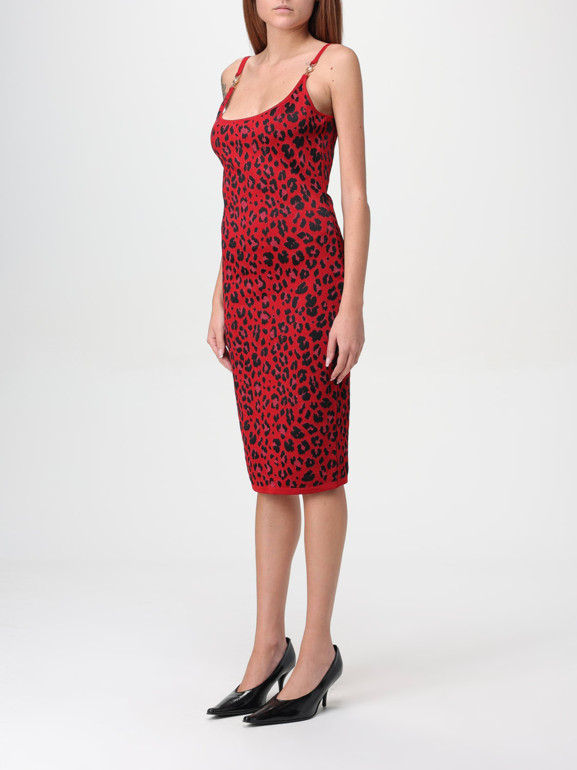 VERSACE DRESS: Dress woman Versace, Red - Img 3