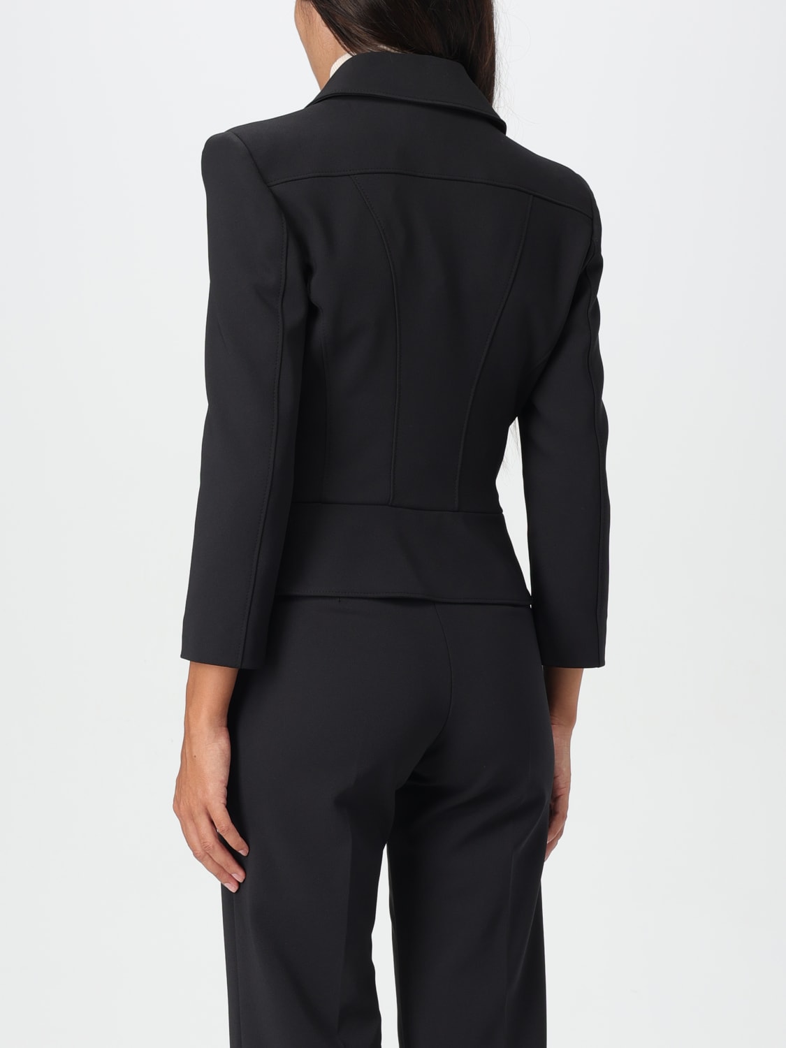 ELISABETTA FRANCHI JACKET: Blazer woman Elisabetta Franchi, Black - Img 2