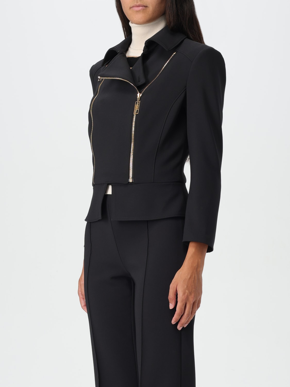 ELISABETTA FRANCHI JACKET: Blazer woman Elisabetta Franchi, Black - Img 3