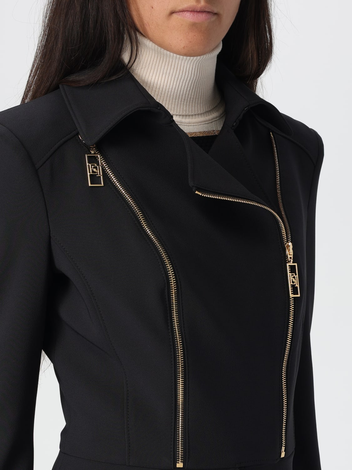 ELISABETTA FRANCHI JACKET: Blazer woman Elisabetta Franchi, Black - Img 4