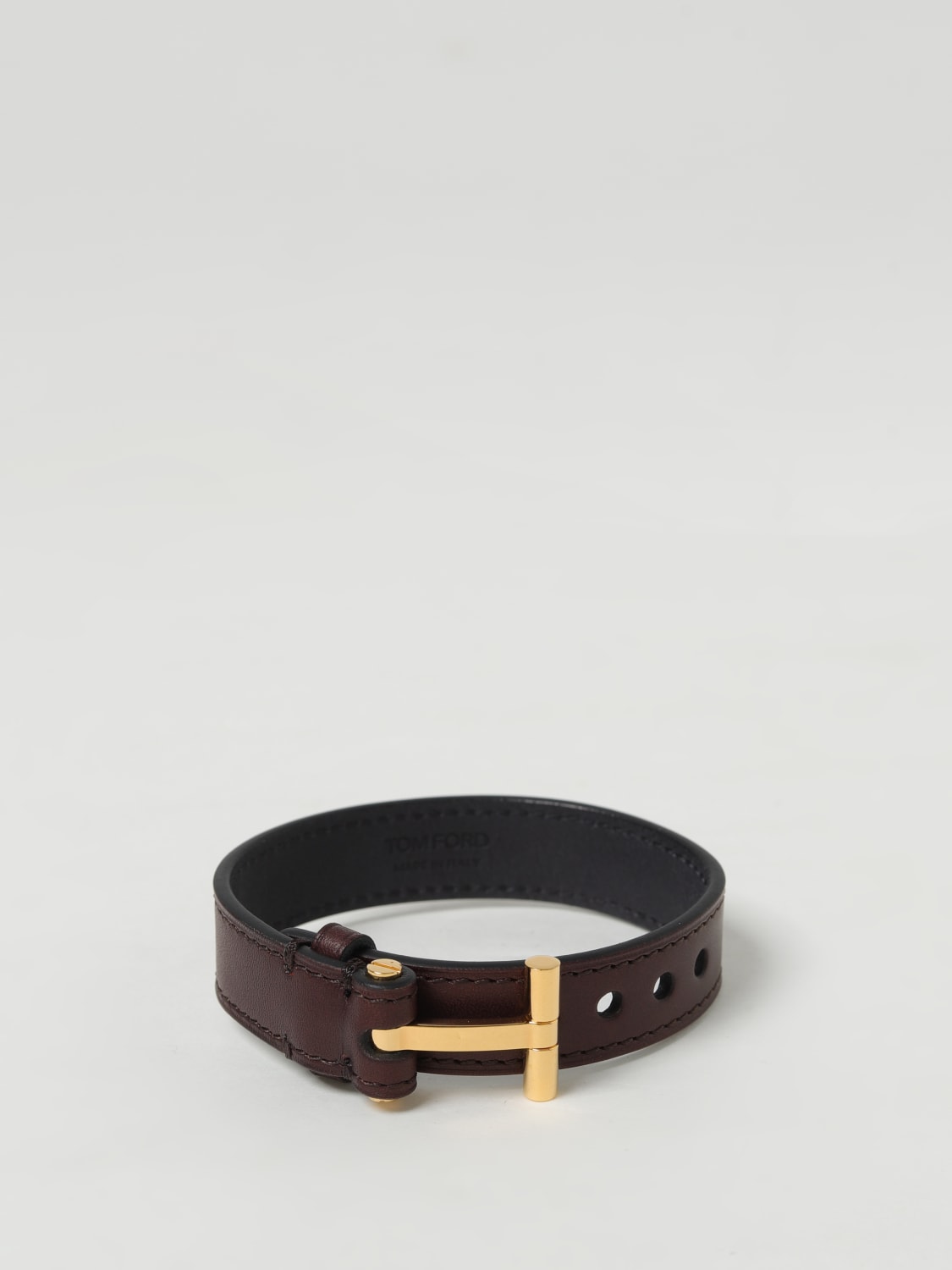 Giglio Bracciale Tom Ford in pelle ed ottone