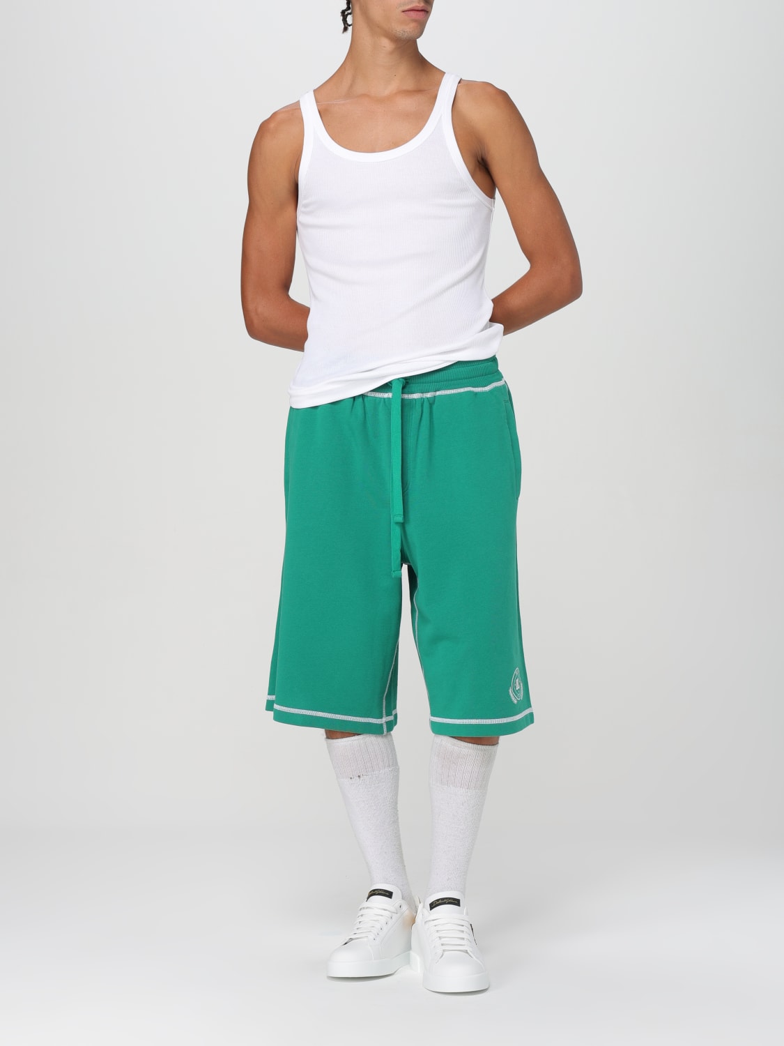 DOLCE & GABBANA SHORT: Short men Dolce & Gabbana, Green - Img 2