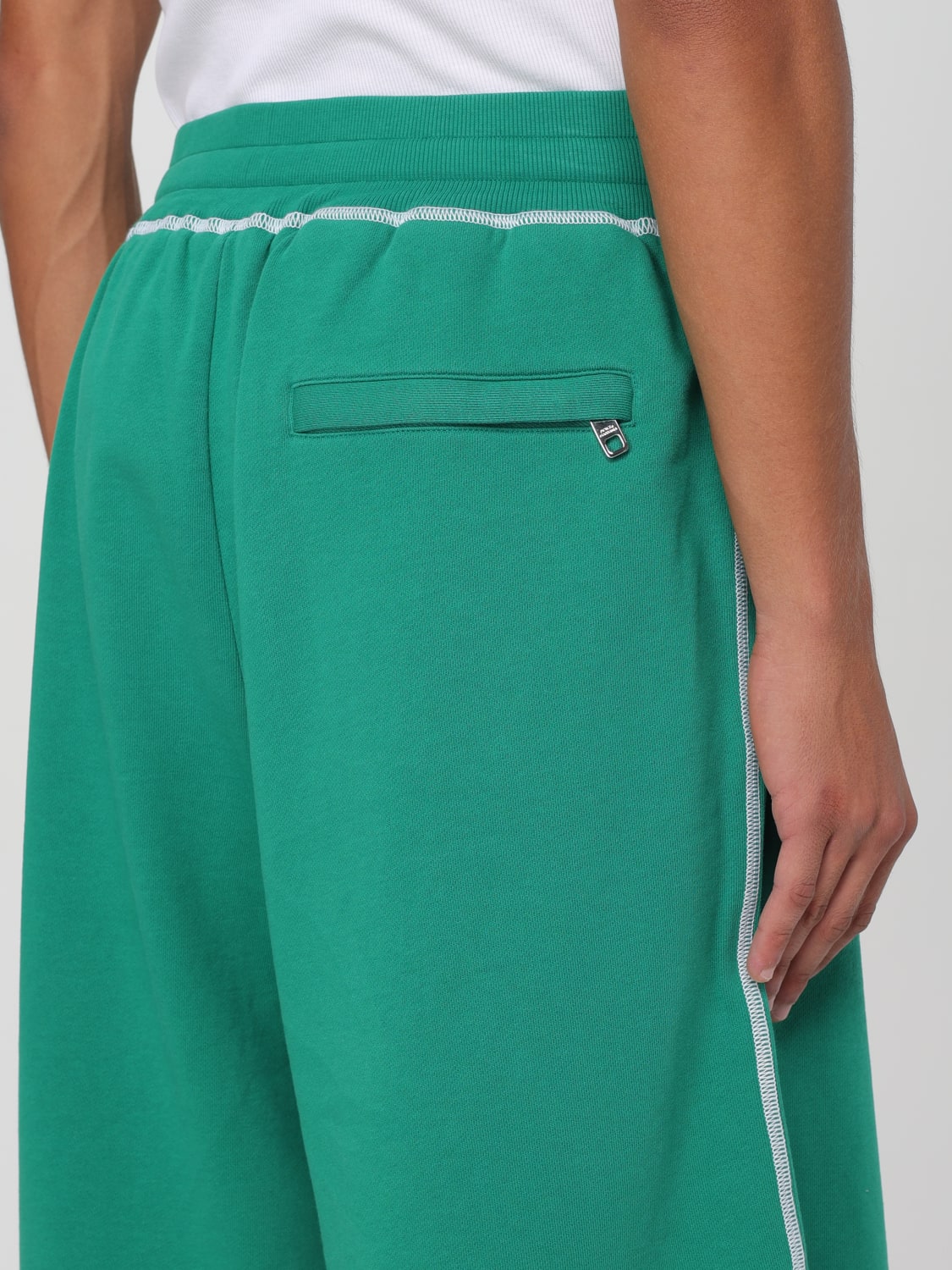 DOLCE & GABBANA PANTALONCINO: Pantaloncino jogging Dolce & Gabbana, Verde - Img 5