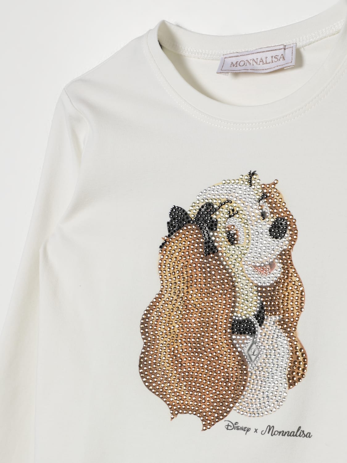 MONNALISA T-SHIRT: T-shirt Lilli e il Vagabondo Monnalisa, Crema - Img 3