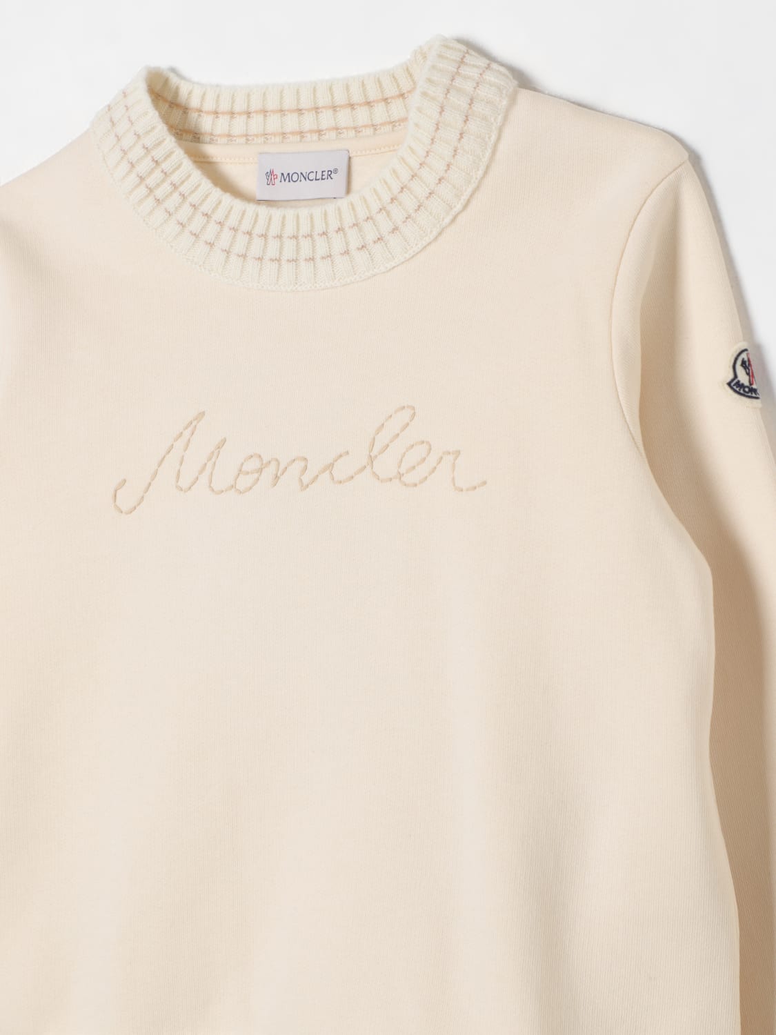 MONCLER SWEATER: Sweater kids Moncler, Yellow Cream - Img 3