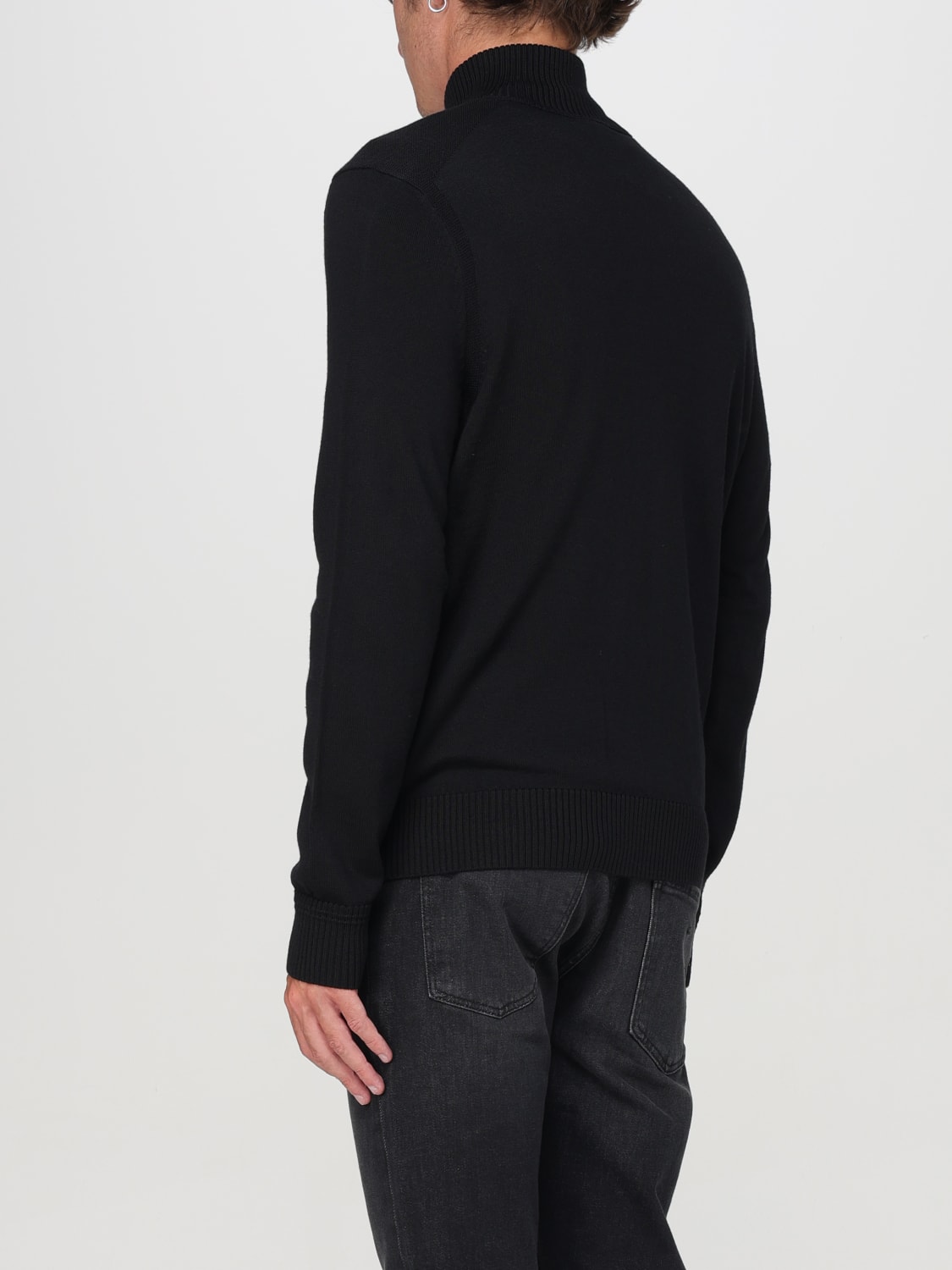 BOSS CARDIGAN: Boss zip-up cardigan, Black - Img 2