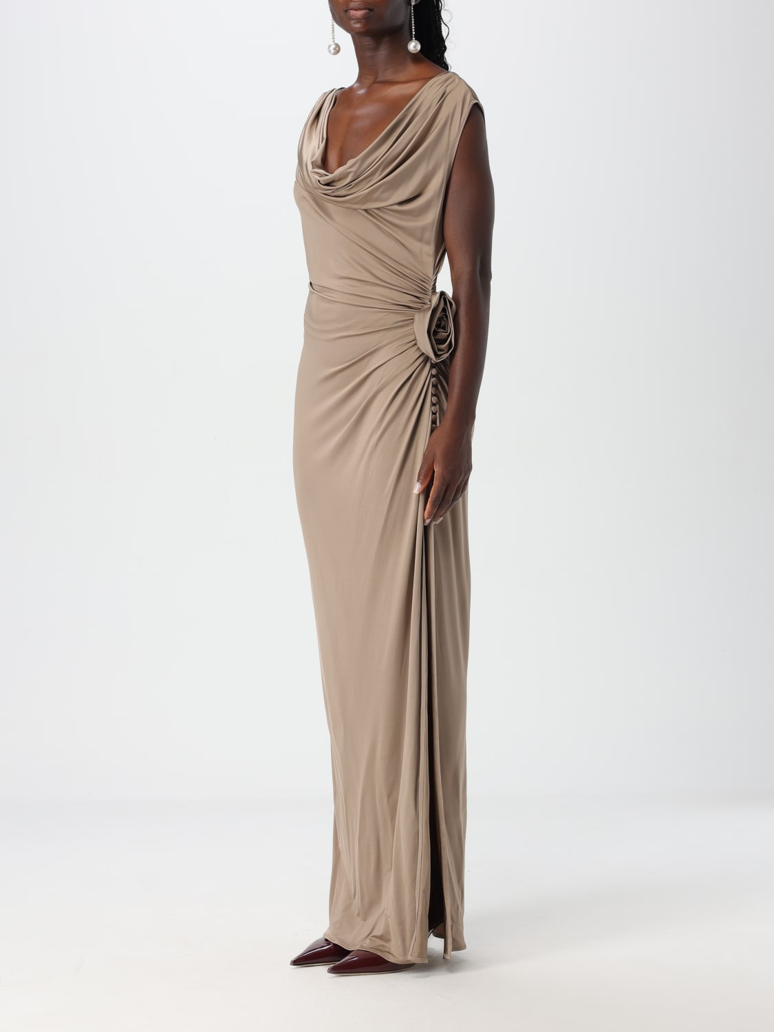 MAGDA BUTRYM DRESS: Dress woman Magda Butrym, Beige - Img 3