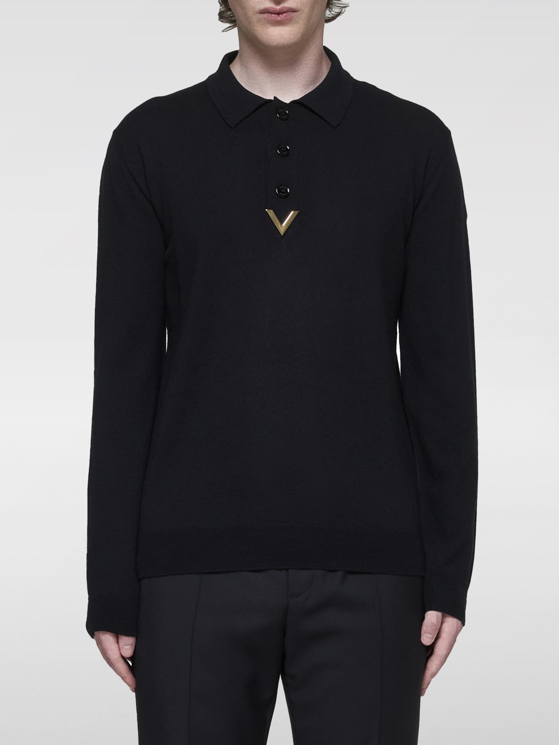 VALENTINO POLO SHIRT: Polo shirt men Valentino, Black - Img 1