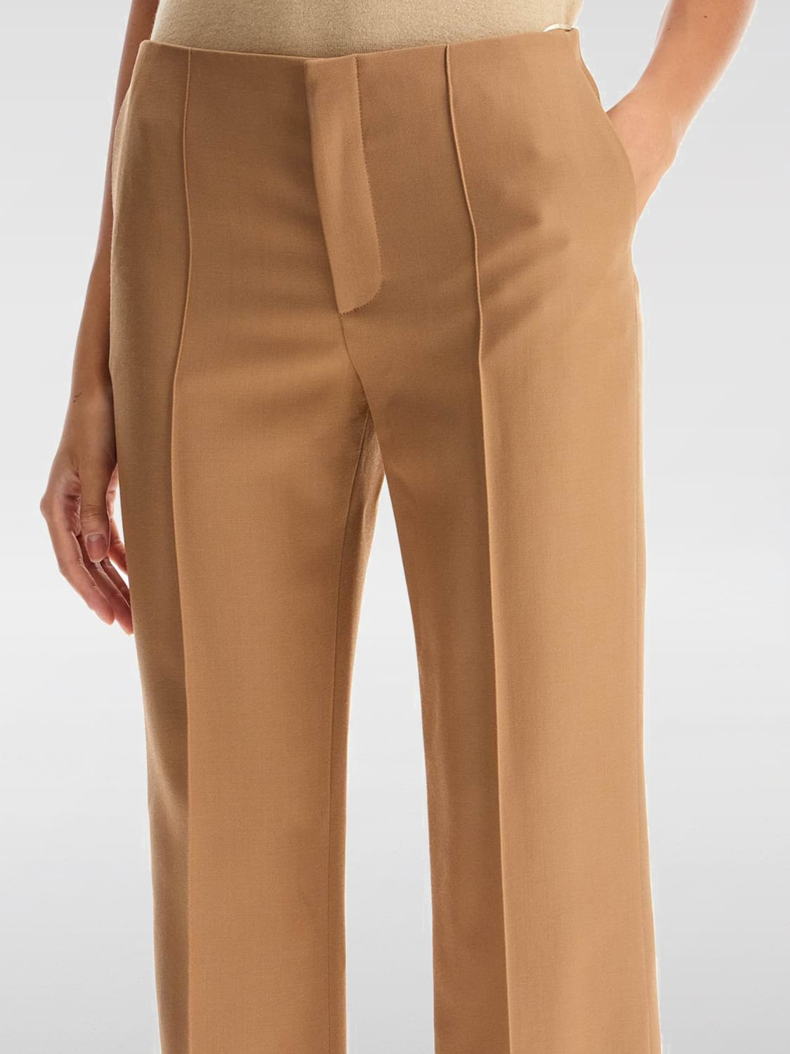 CHLOÉ PANTALON: Pantalon femme ChloÉ, Marron - Img 3