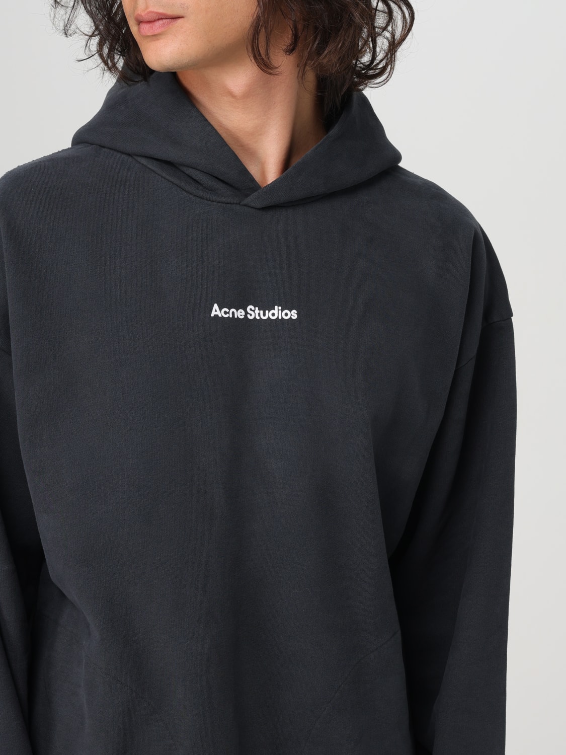 ACNE STUDIOS：スウェットシャツ メンズ - ブラック | GIGLIO.COMオンラインのAcne Studios スウェットシャツ  CI0170