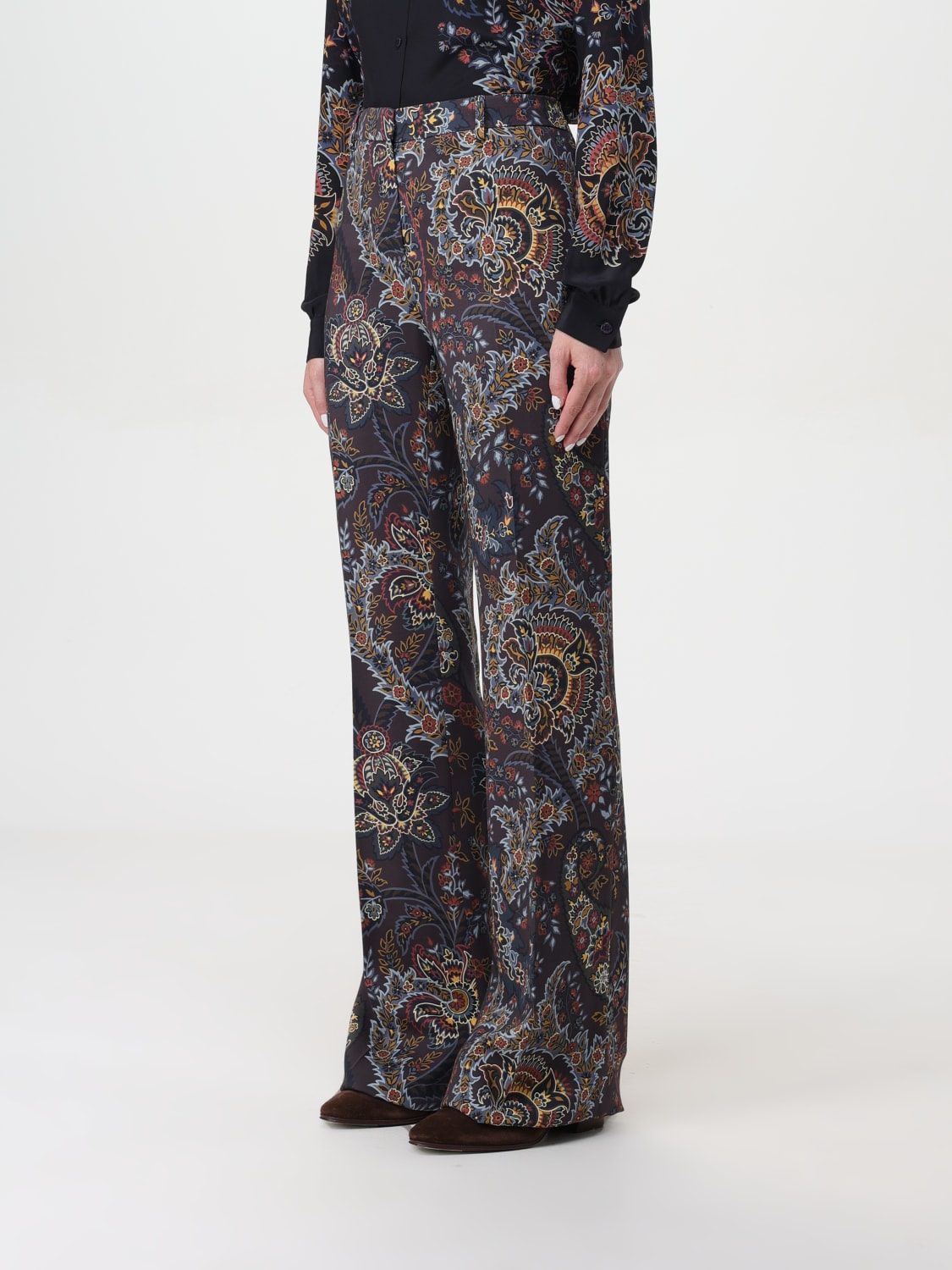 ETRO PANTS: Pants woman Etro, Black - Img 4