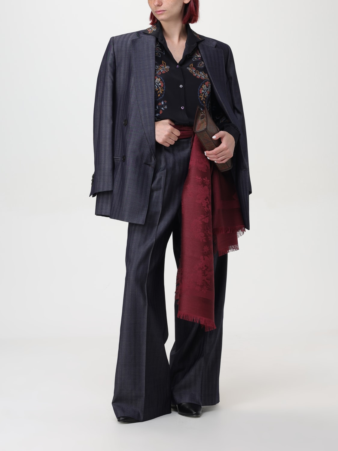 ETRO PANTS: Pants woman Etro, Blue - Img 2