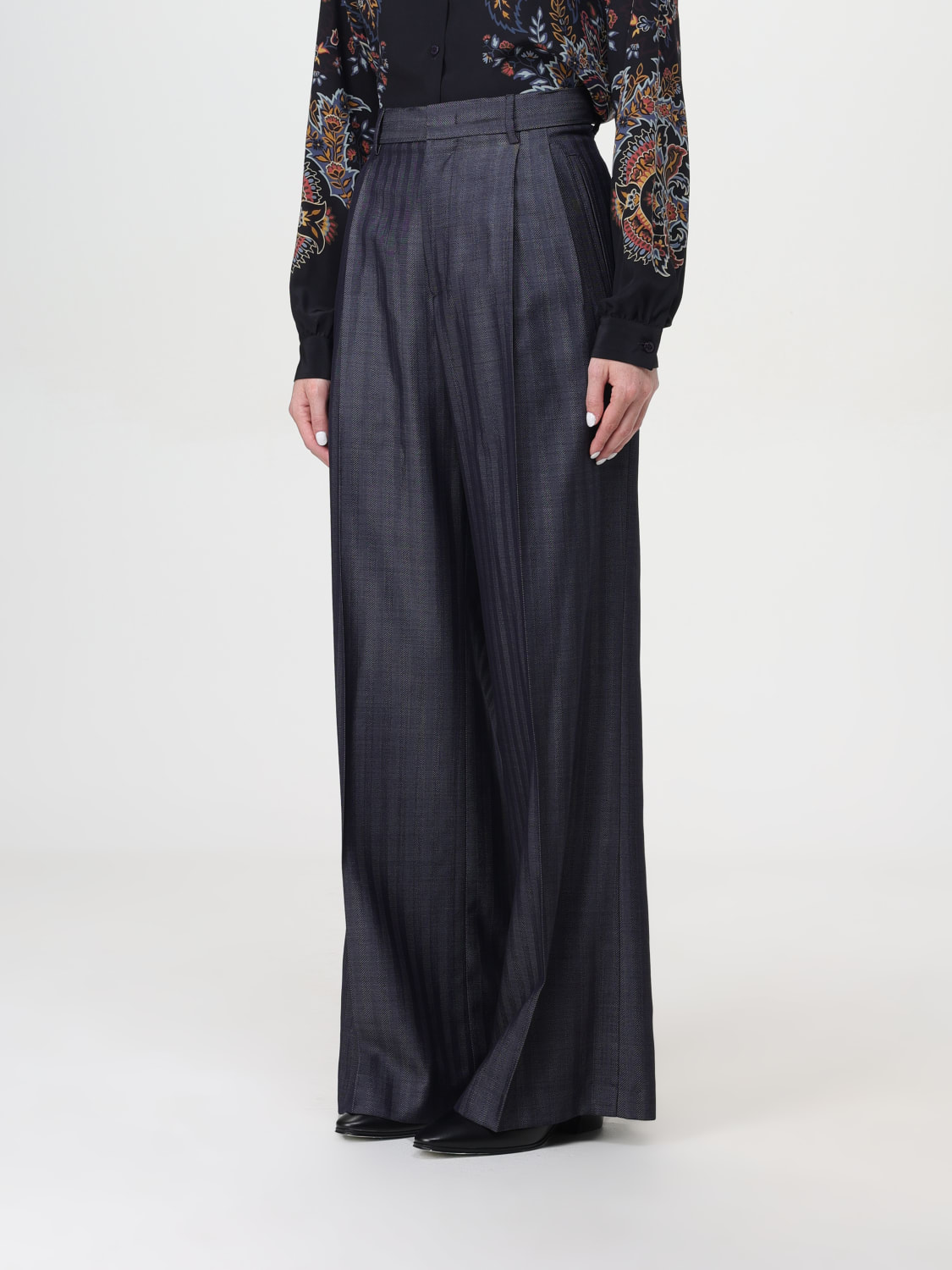 ETRO HOSE: Hose damen Etro, Blau - Img 4