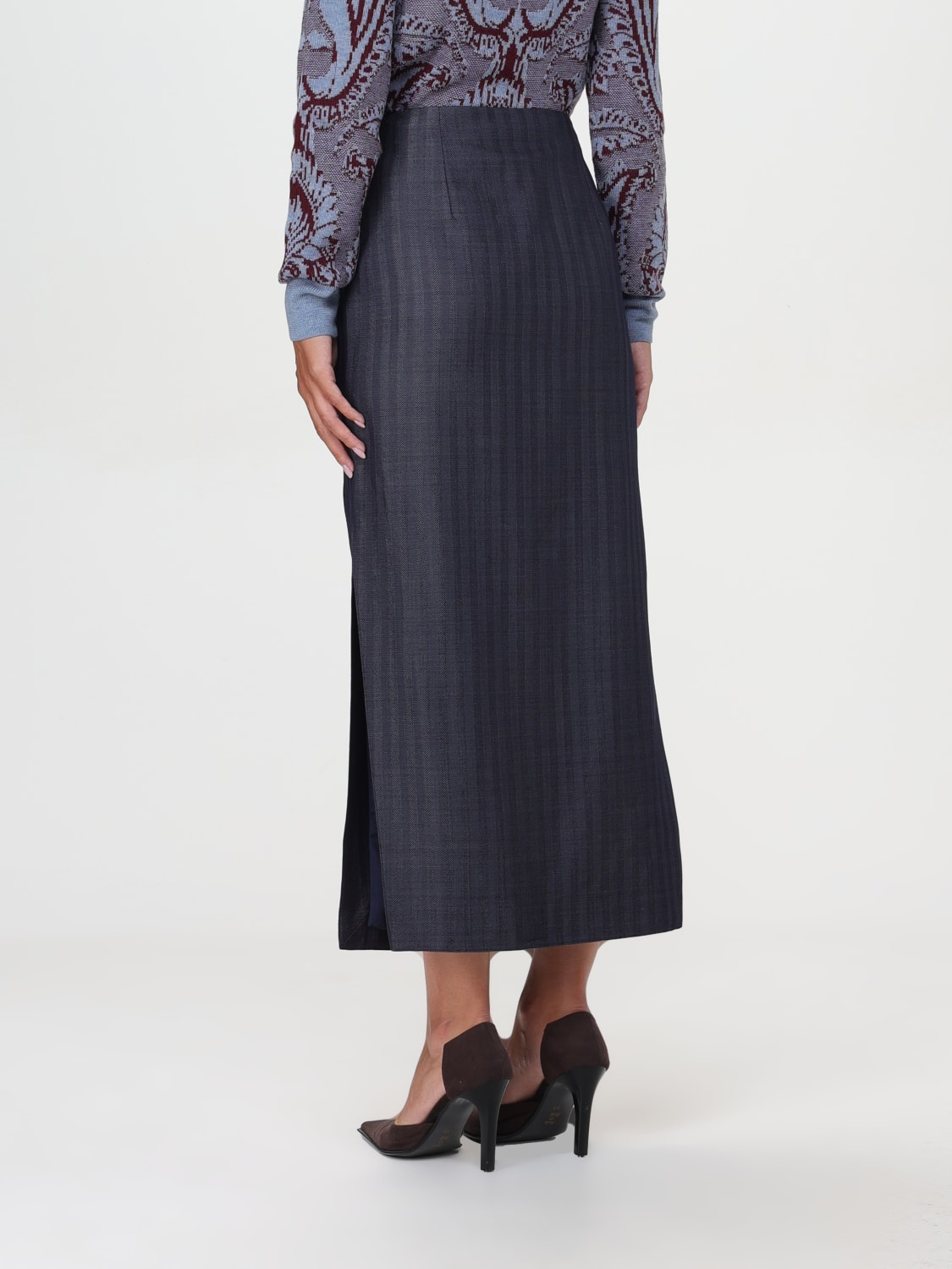 ETRO SKIRT: Skirt woman Etro, Blue - Img 3