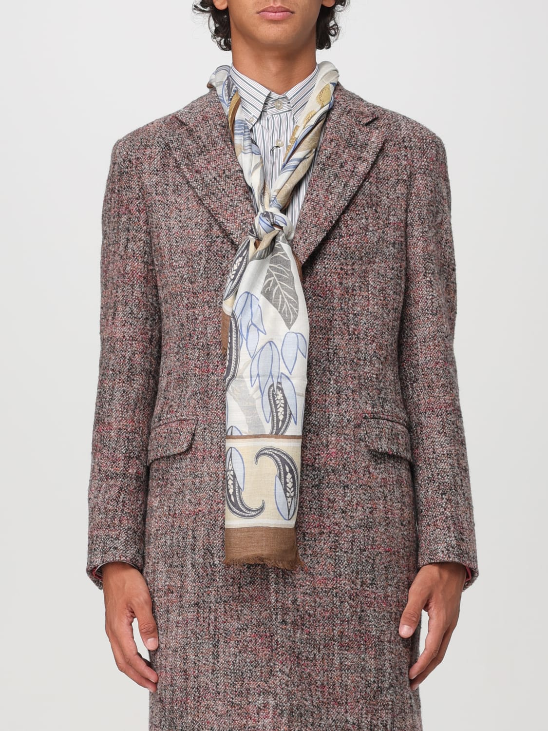 ETRO SCARF: Scarf men Etro, Brown - Img 2