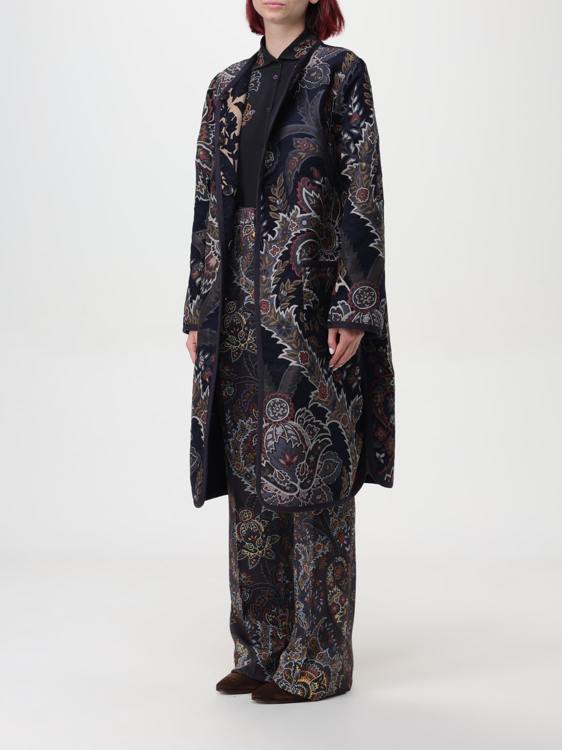 ETRO COAT: Etro women's coat, Blue - Img 4