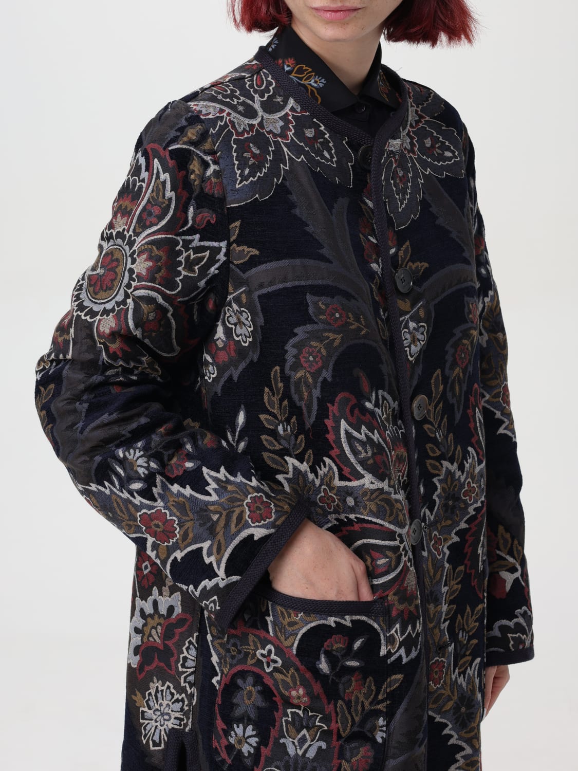 ETRO COAT: Etro women's coat, Blue - Img 5