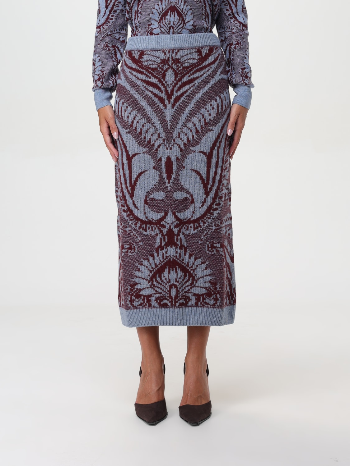 ETRO SKIRT: Skirt woman Etro, Blue - Img 1