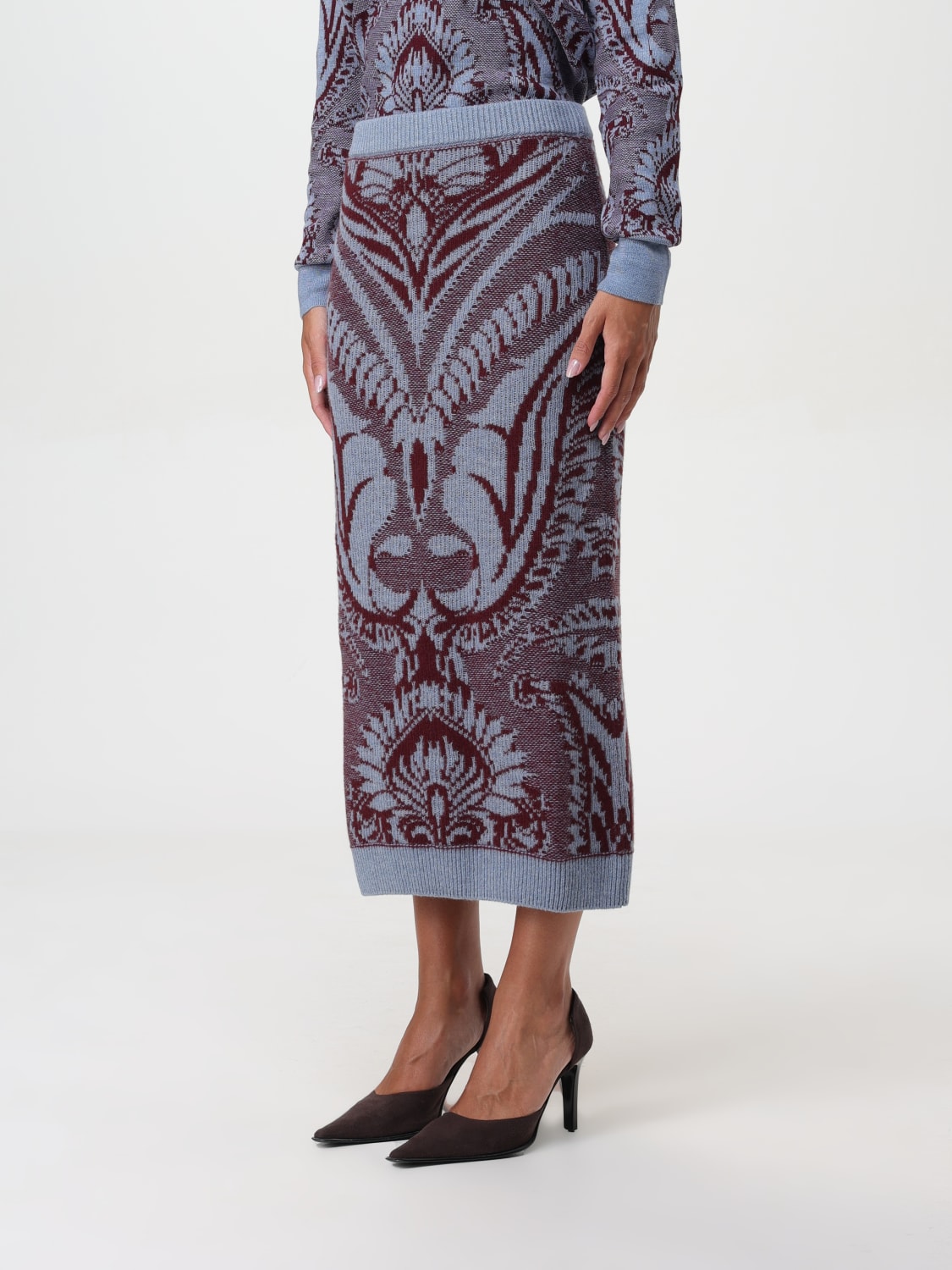 ETRO SKIRT: Skirt woman Etro, Blue - Img 4